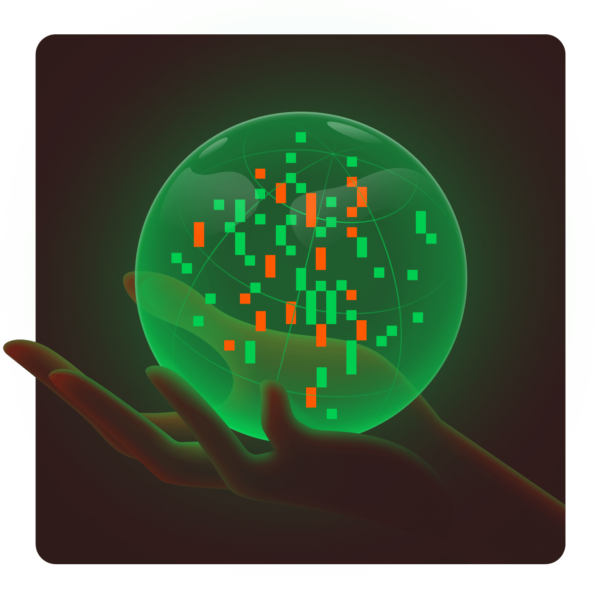 Bild einer Hand mit Globus