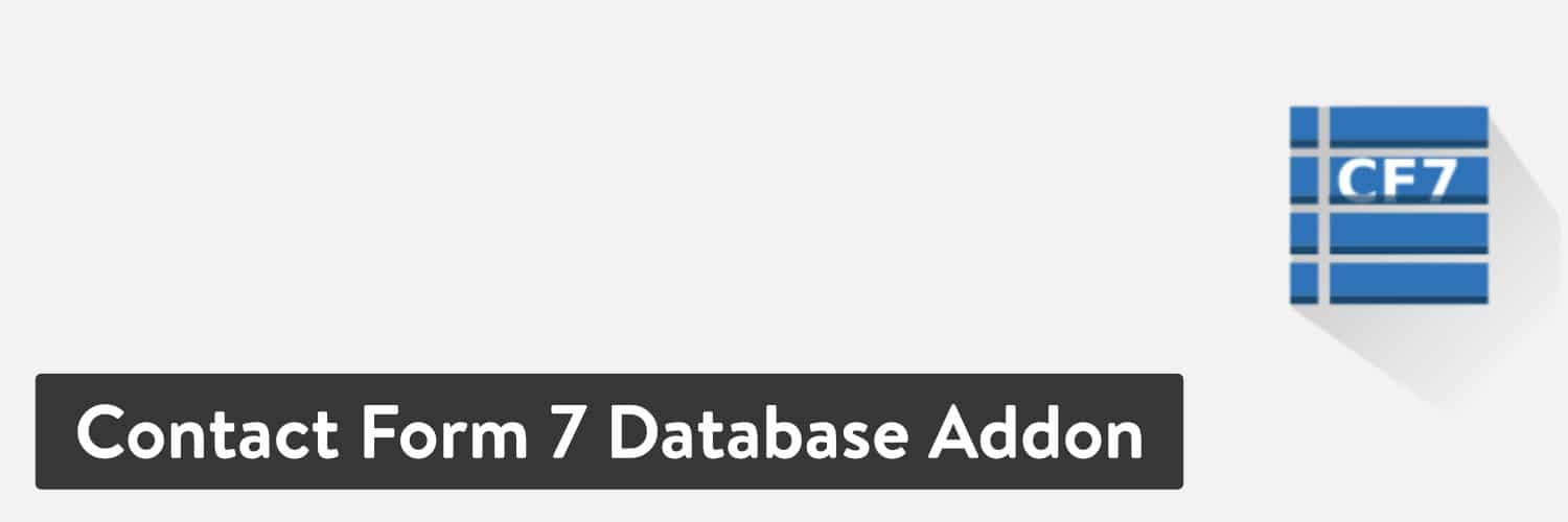 Contact Form 7 Database Addon WordPress-Plugin