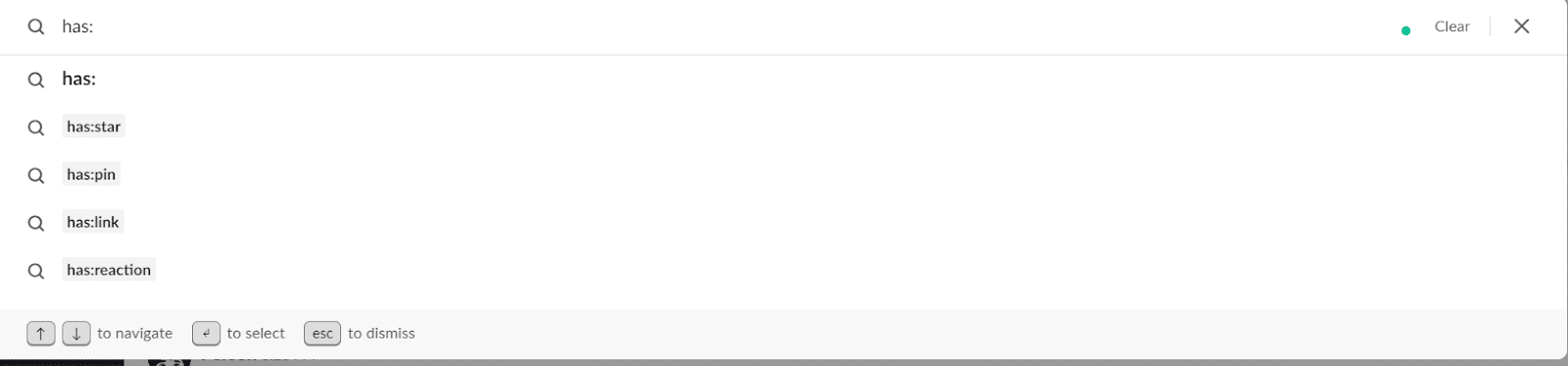 Slack zoekopdracht