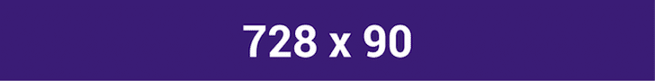 Voorbeeld van een 728 x 90 banneradvertentie