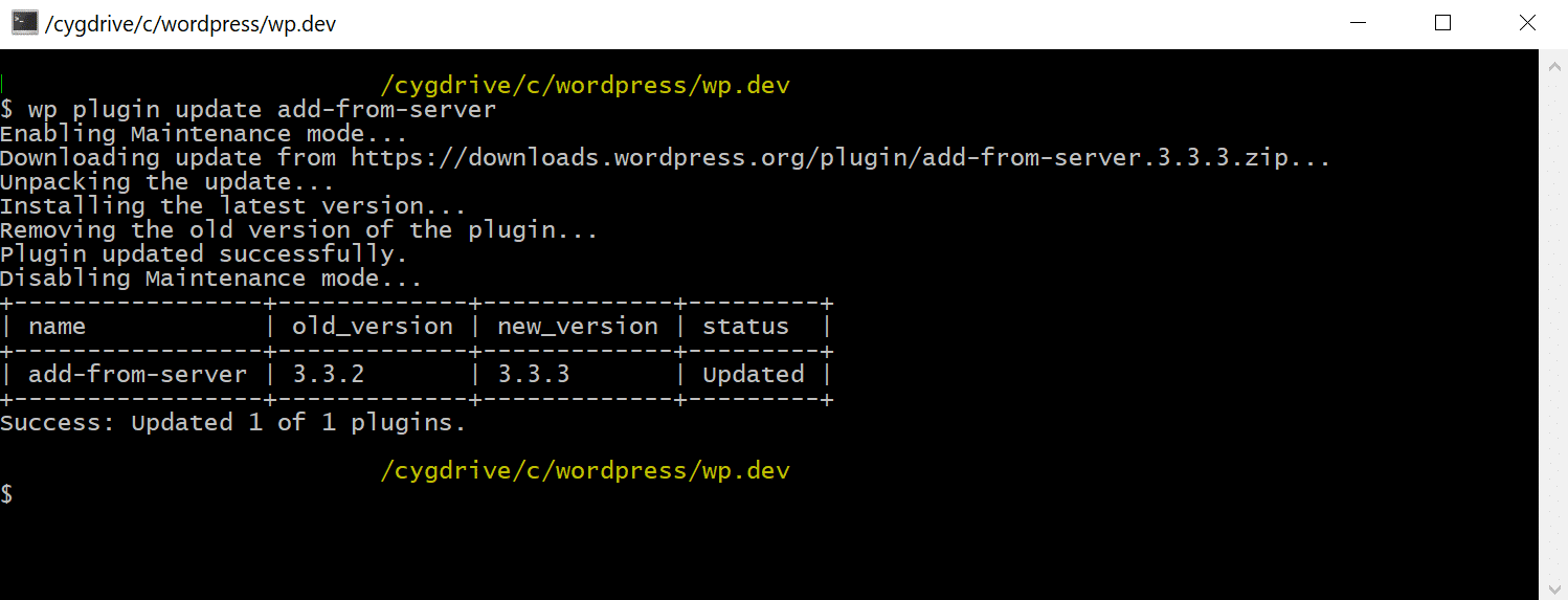 Actualizar wordpress plugin manualmente