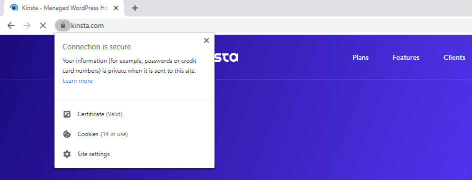 Cromado sem avisos de conteúdo misto