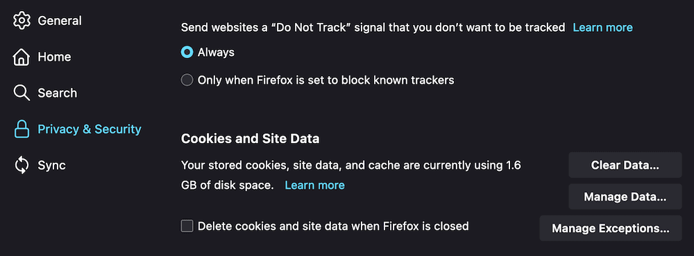 Firefox's