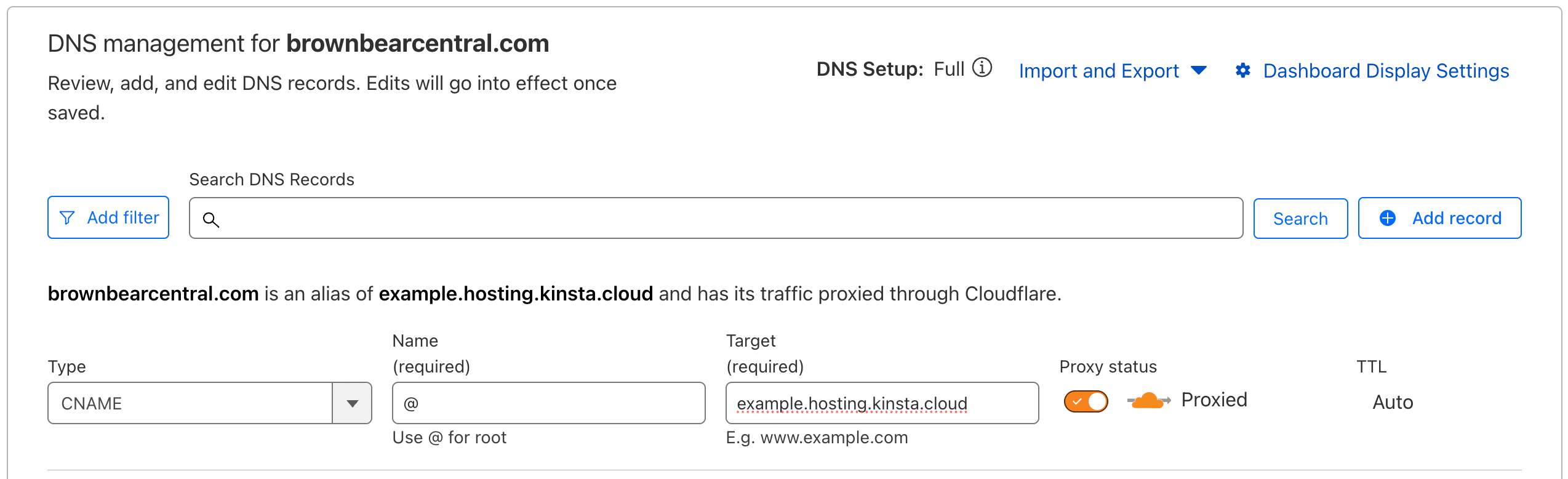Vérifier les enregistrements DNS