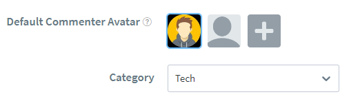 Caricare l'avatar predefinito di un commentatore