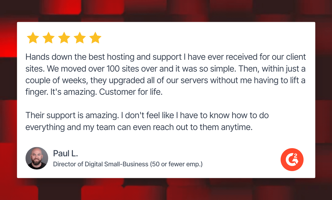 Review de G2 por Paul L.
