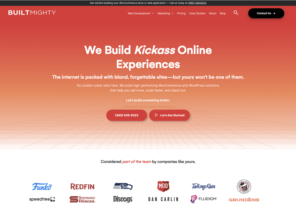 Imagen del sitio web Built Mighty
